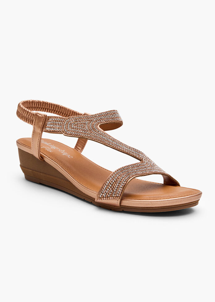 Bling Wedge Flex Sandal, , hi-res