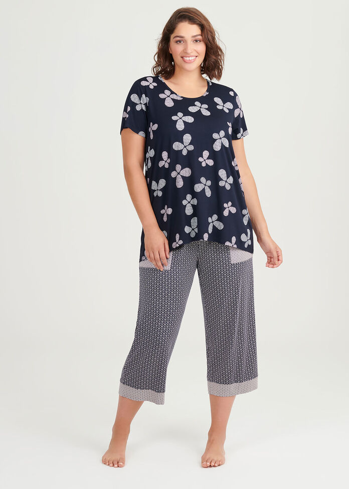 Bamboo Ditsy Pj Pant, , hi-res