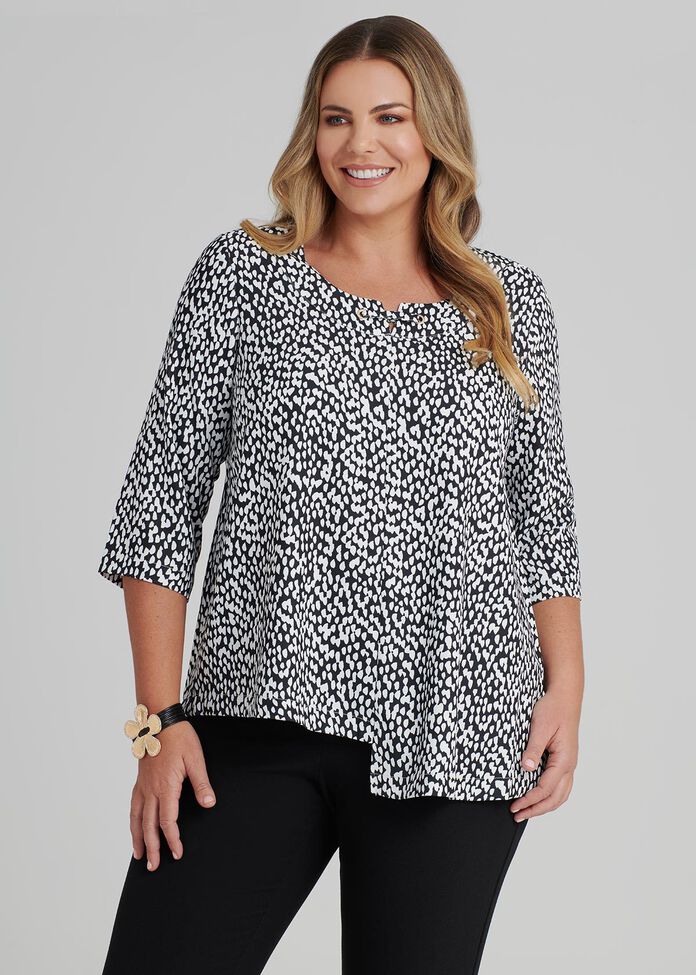 Shop Madame Top in Print in sizes 12 to 30 | Taking Shape AU