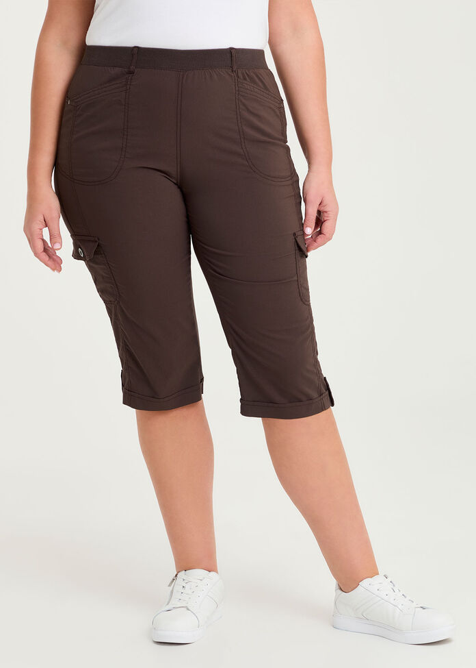Castaway Rib Cargo Crop Pant, , hi-res