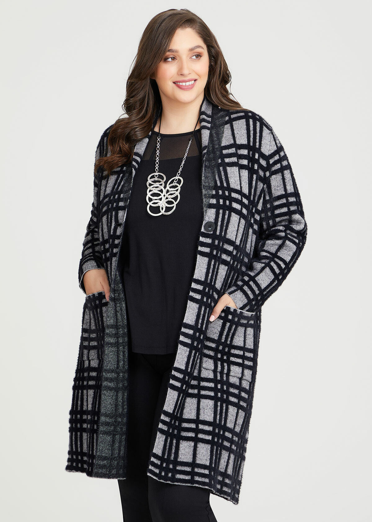 Check coatigan sales