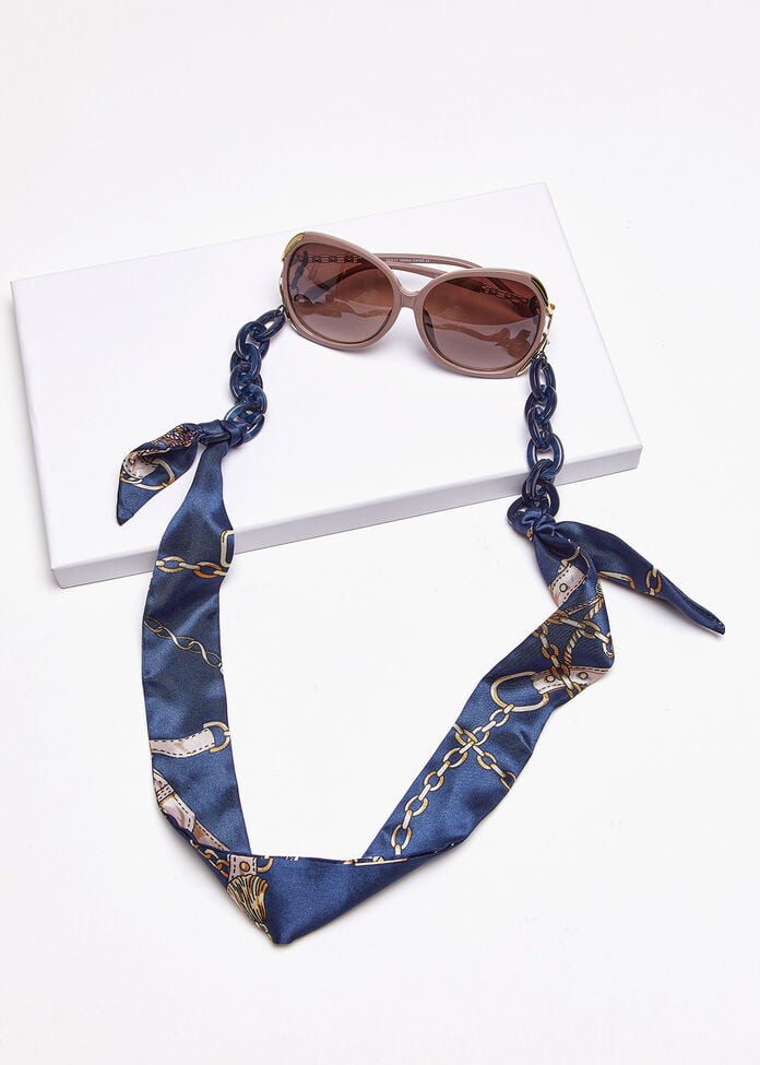Shop Printed Scarf Glasses Chain Accessories Taking Shape AU