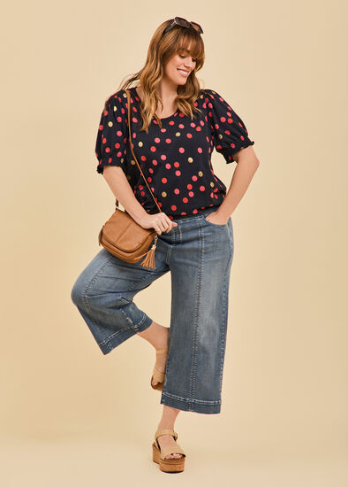 Plus Size The Wide Leg Crop Jean