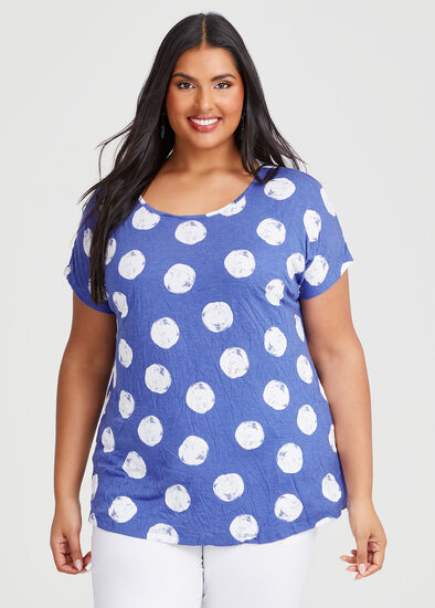 Plus Size Bamboo Summer Days Spot Top