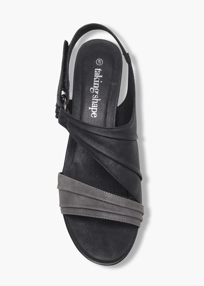 Shop Ruched Coverage Heeled Sandal Comfortable Shoes Taking Shape NZ