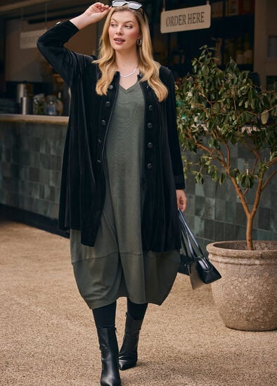Plus Size Natural Halo Ponte Dress