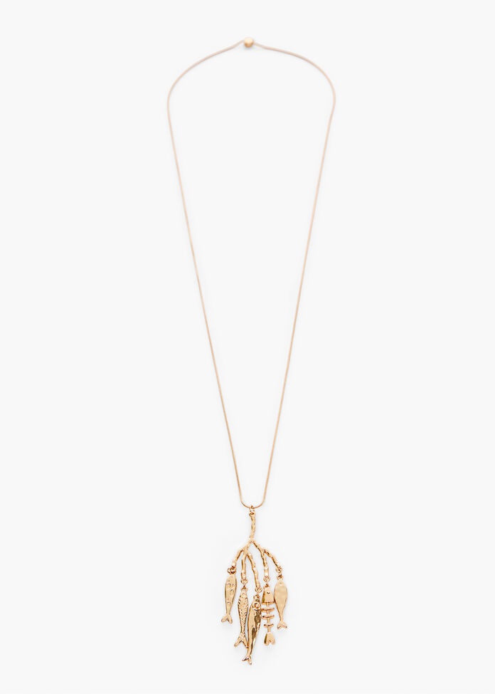 Fish Necklace, , hi-res