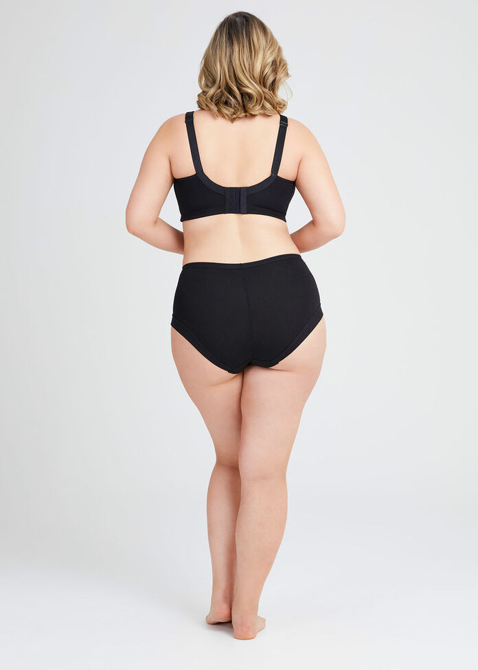 Shop Plus Size Bamboo Wirefree Bra in Black