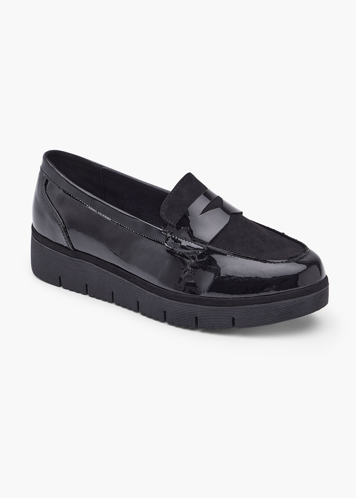 Wedge Patent Loafer