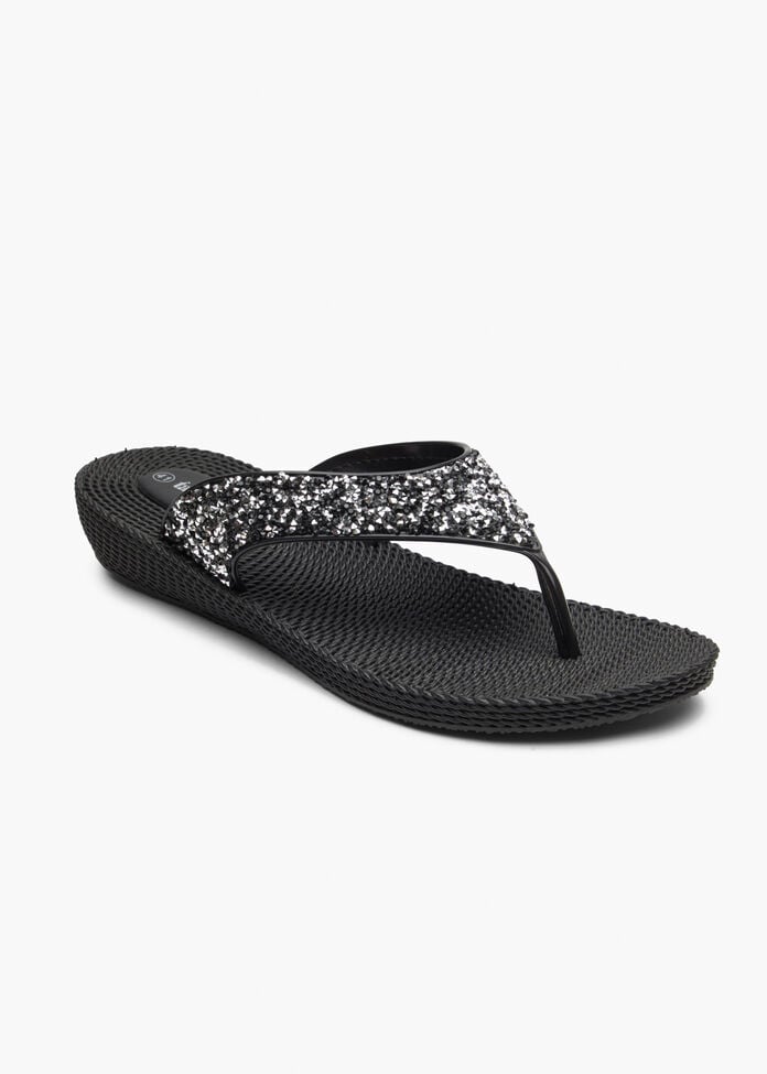 Sparkle Jelly Flip Flop, , hi-res