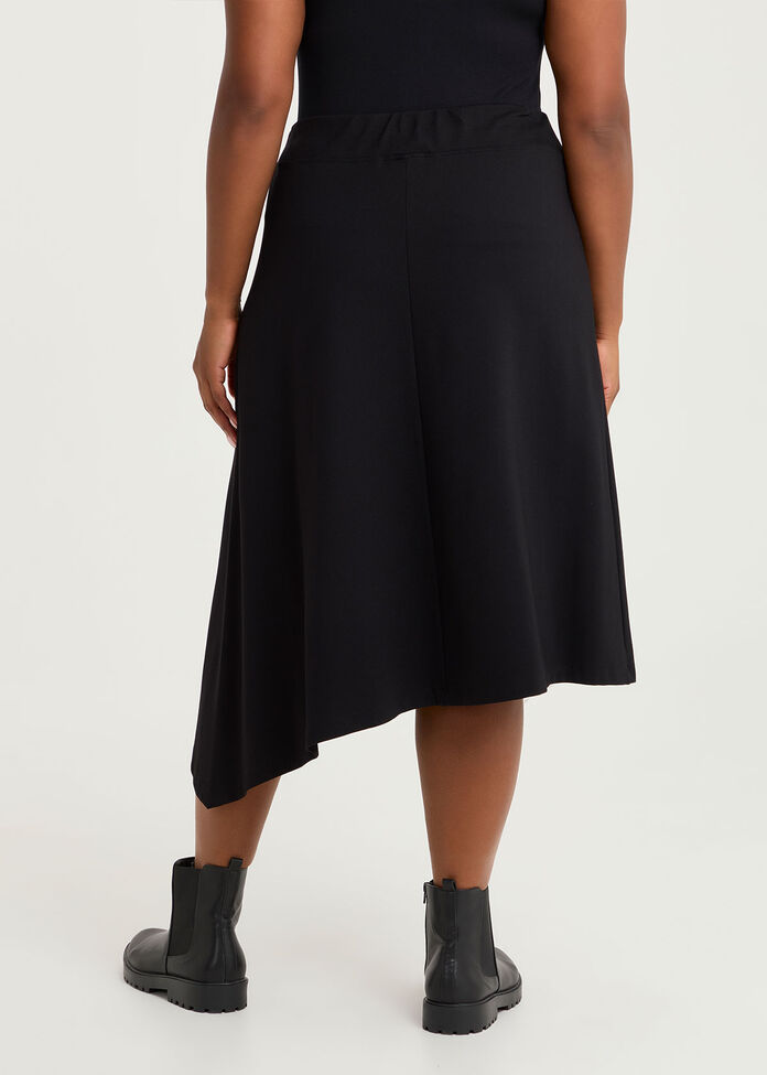 Wrap Bamboo Ponte Boot Skirt, , hi-res