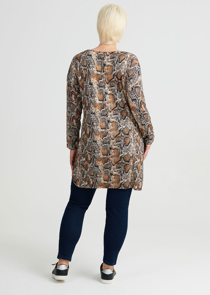Shop Plus Size Bamboo Python Highlo Top in Print | Taking Shape AU