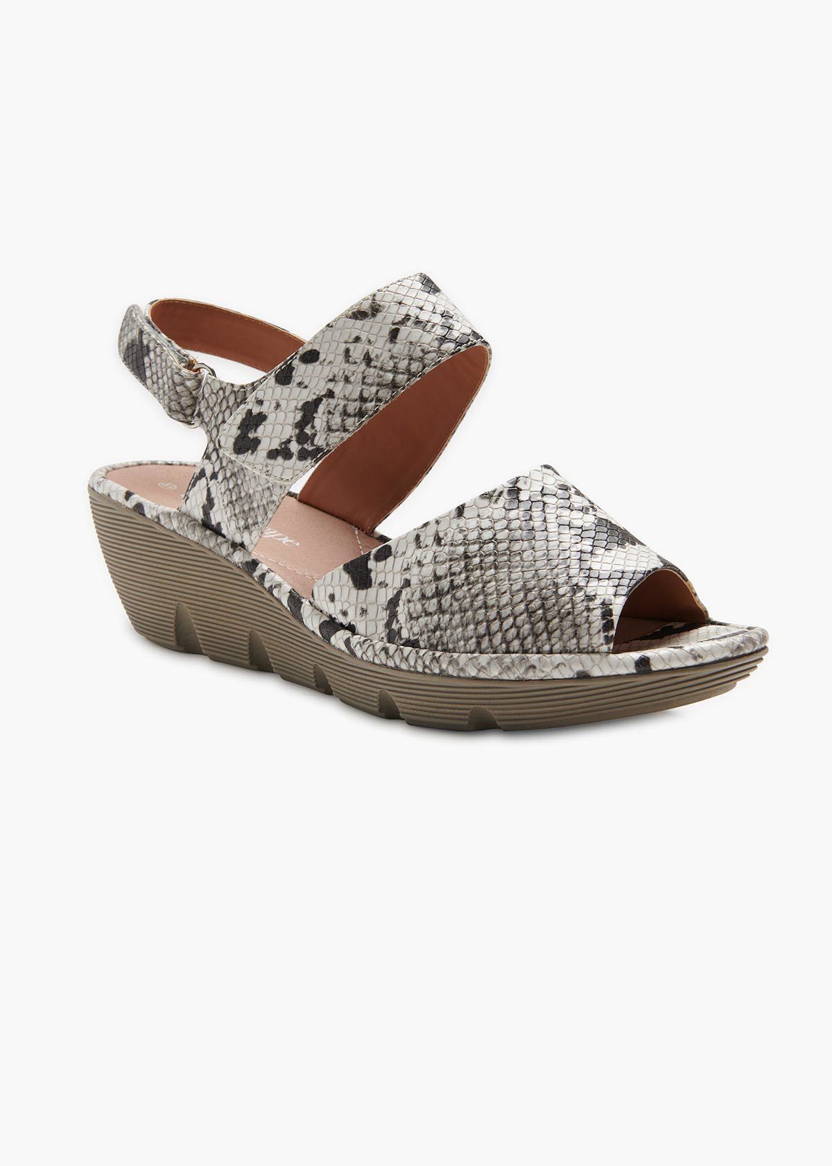 Snake print wedge shoes on sale