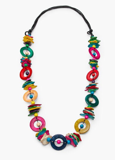 Plus Size Long Colourful Necklace