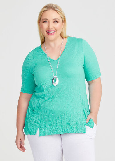 Plus Size Bamboo Calla Pocket Top