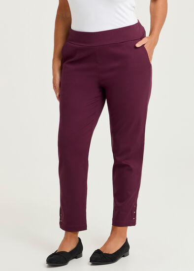 Plus Size Medina Slim Leg Natural Pant
