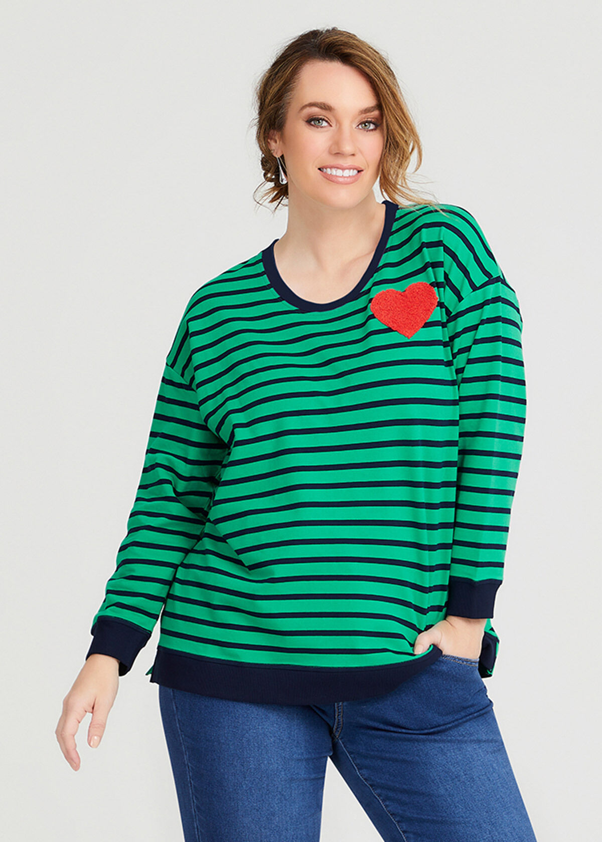 Wide neck sweatshirt plus size shop