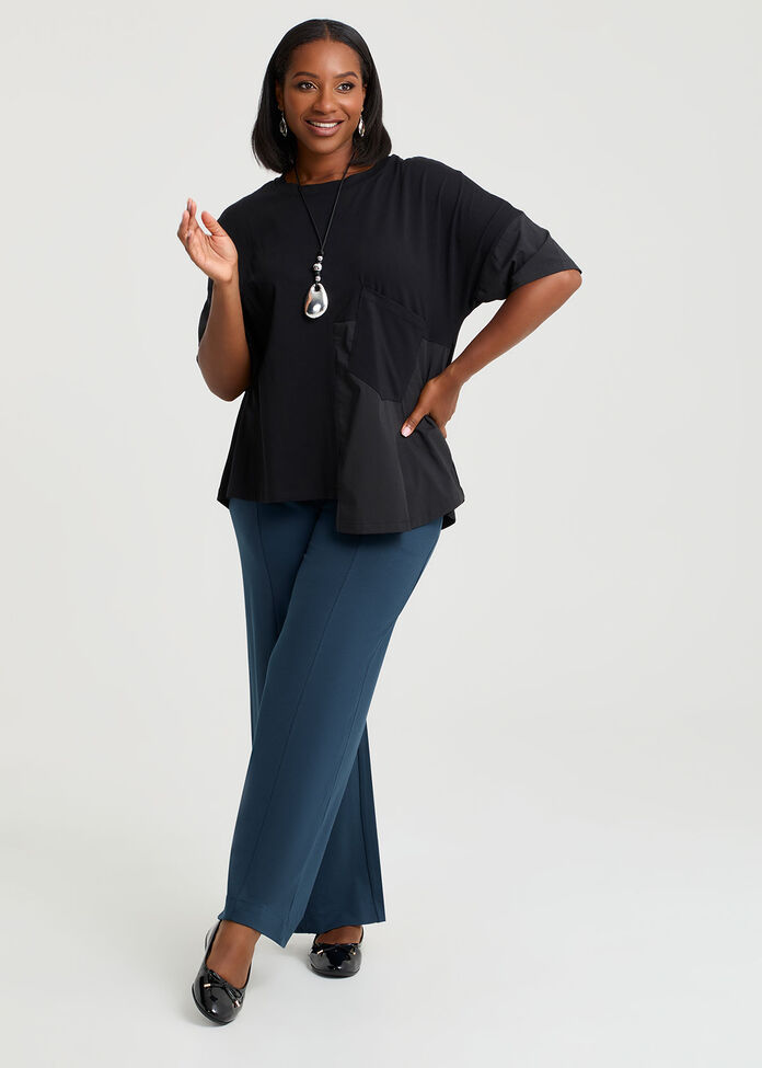 Pima Cotton Kelly Pocket Top, , hi-res