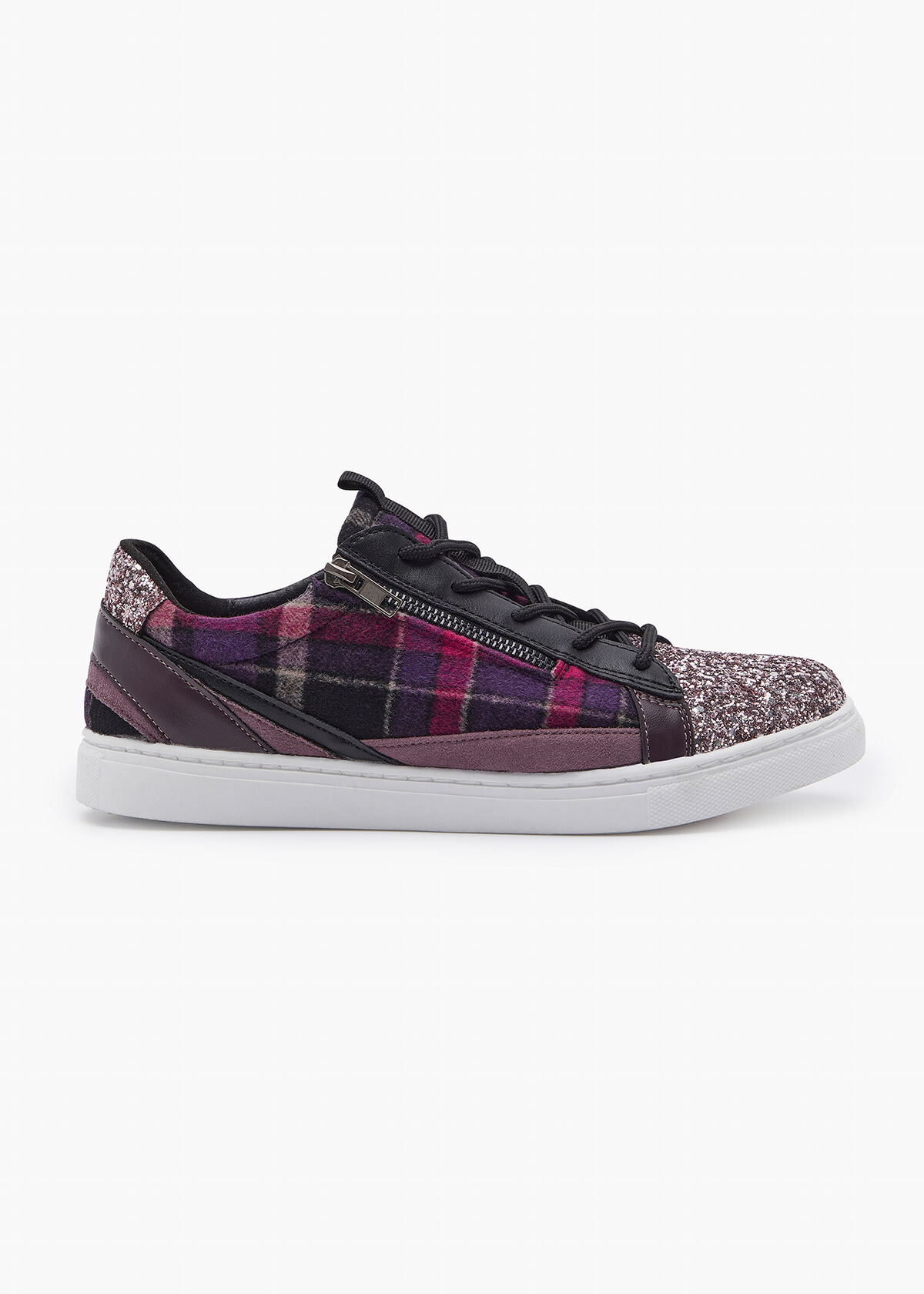 Boucle Side Zip Sneaker
