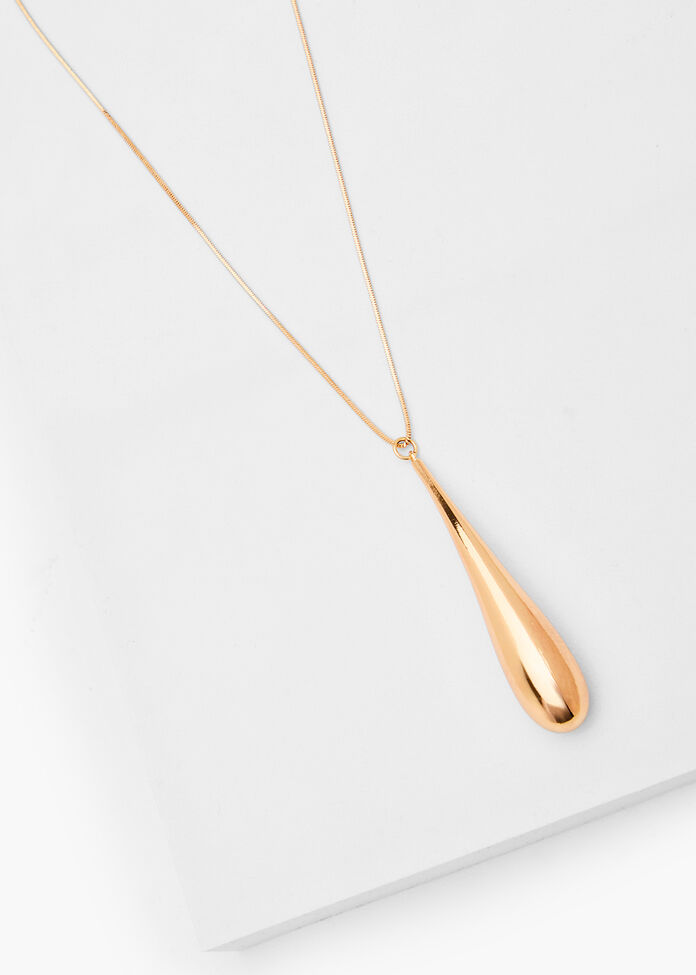 Shiny Drop Necklace, , hi-res