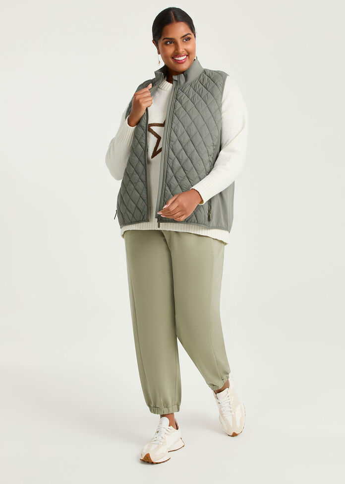 Luxe Touch Mix Quilted Vest, , hi-res