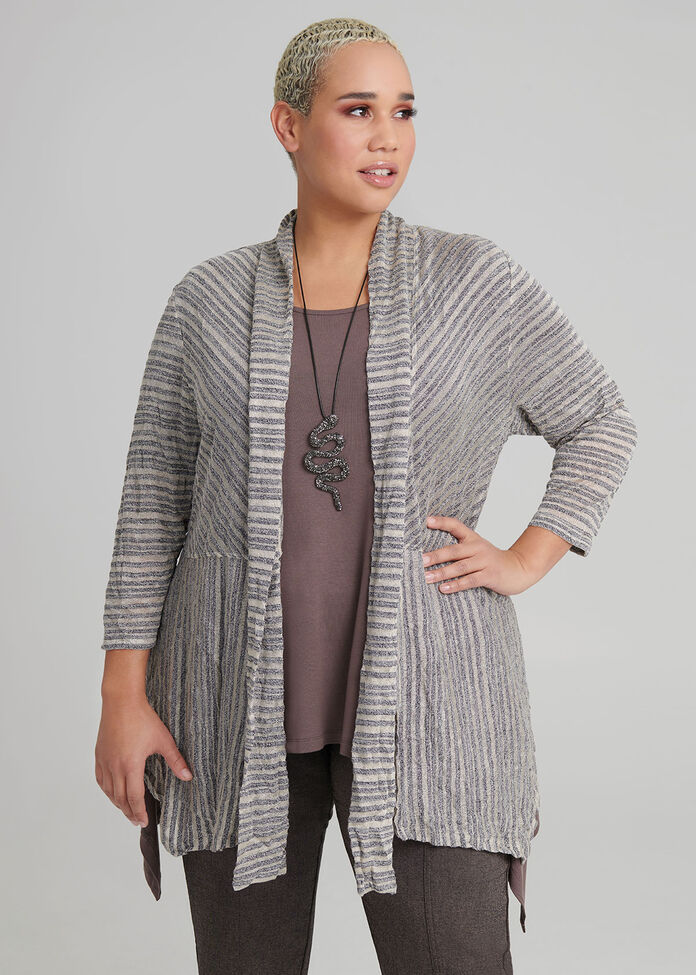 En Route Stripe Cardi, , hi-res