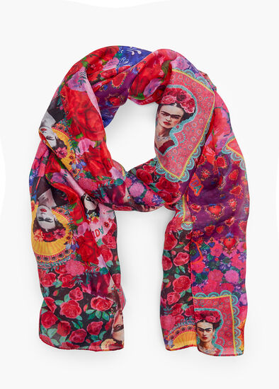 Flower Lady Silk Scarf