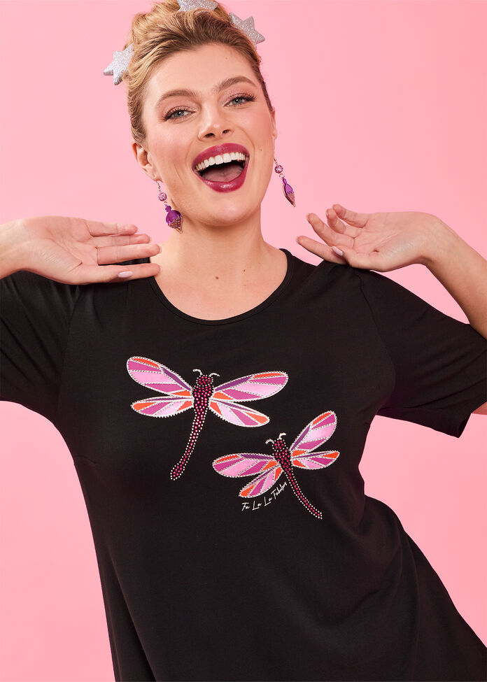 Natural Christmas Glitter Bug Tee, , hi-res
