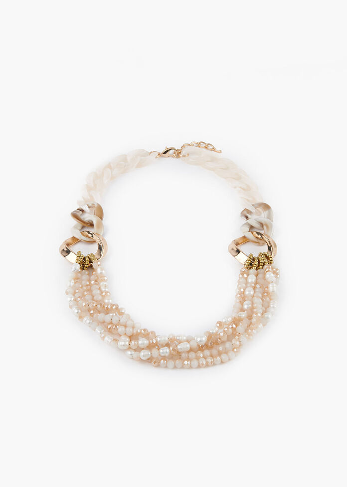 Pearl Links Necklace, , hi-res