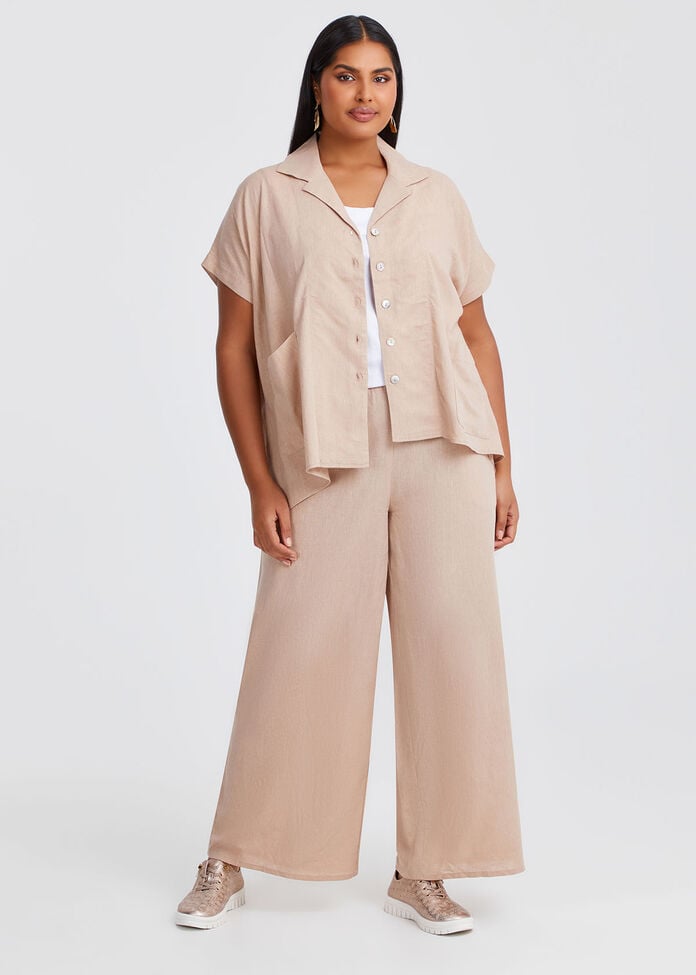 Patch Pocket Linen Bamboo Jacket, , hi-res