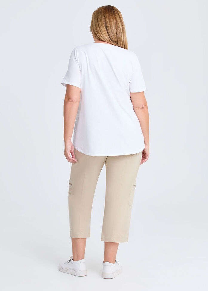 Good Earth Australian Cotton Crew Neck T-shirt, , hi-res