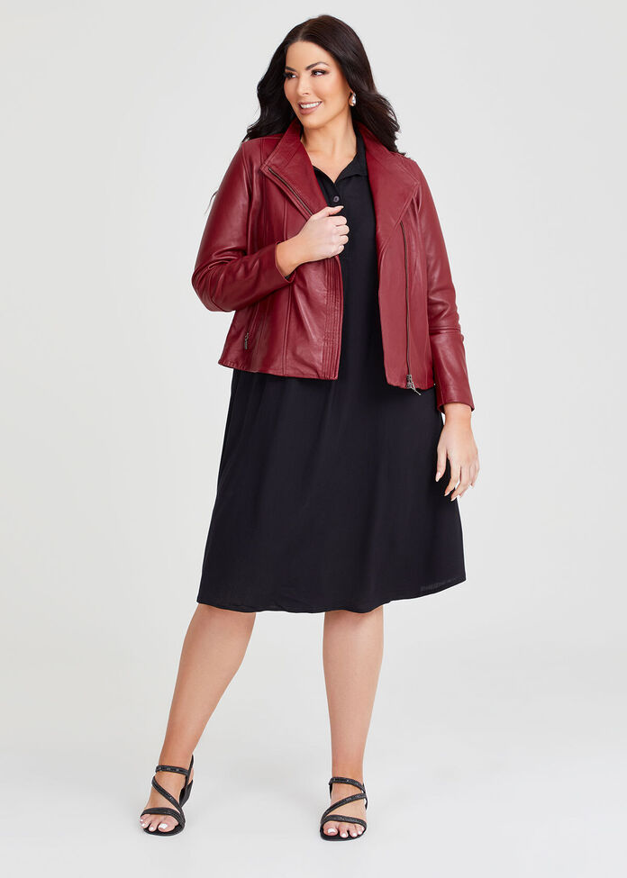 Leather Liza Jacket, , hi-res