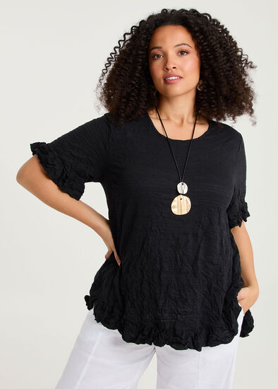Plus Size Salsa Cotton Mix Crush Top