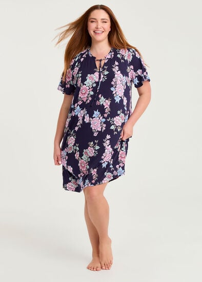 Plus Size Bamboo Soft Bloom Nightie