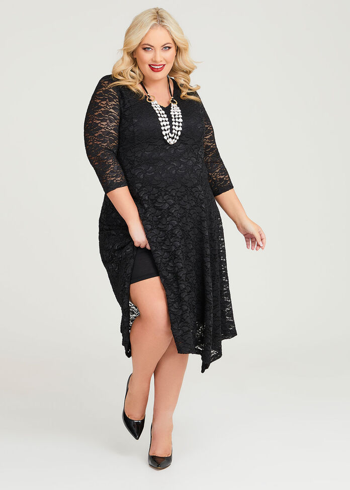 Shop Plus Size Lucy Lace Cocktail Dress in Black | Sizes 12-30 | Taking ...