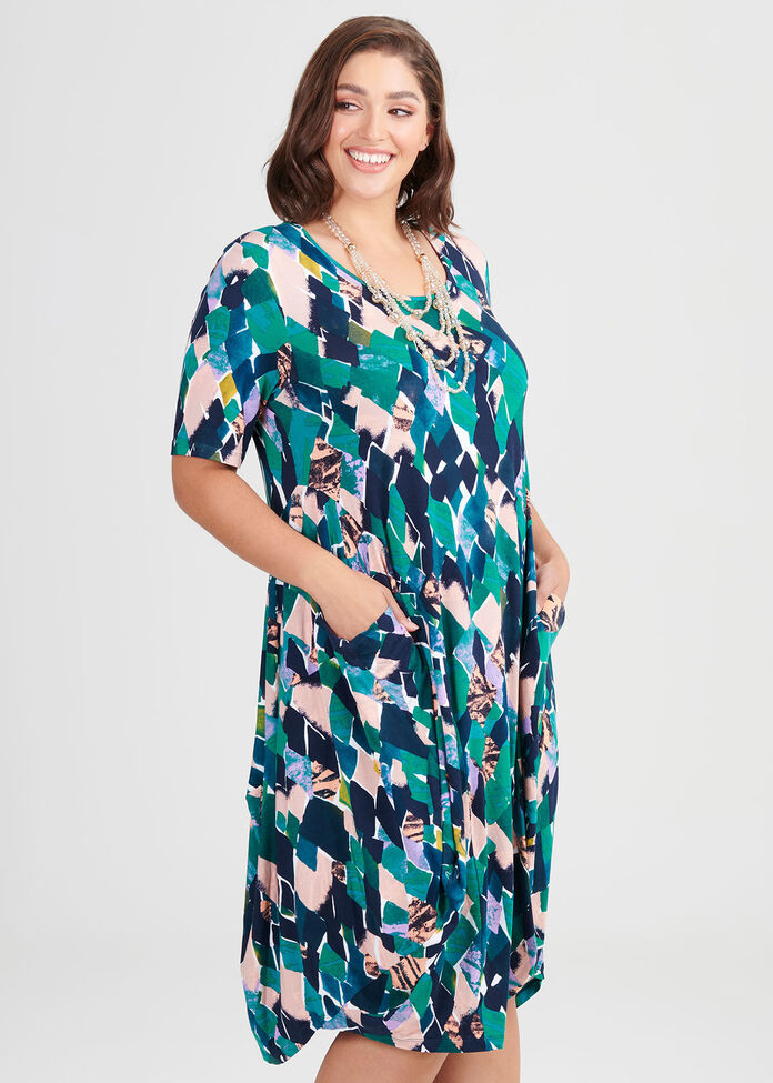 Shop Plus Size Gem Bamboo Dress in Print | Taking Shape AU