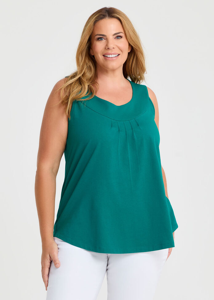 Good Earth Australian Cotton Element Tank , , hi-res