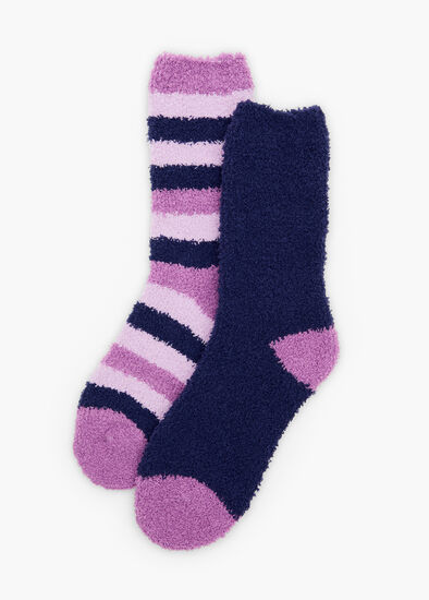 2 Pack Fluffy Bed Socks