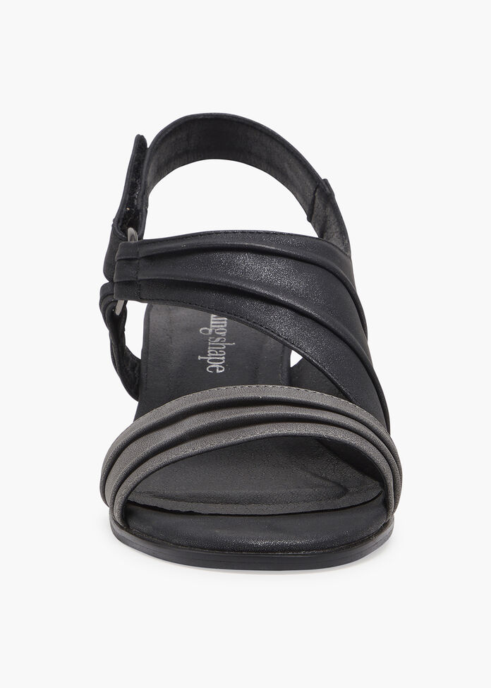 Shop Ruched Coverage Heeled Sandal Comfortable Shoes Taking Shape NZ