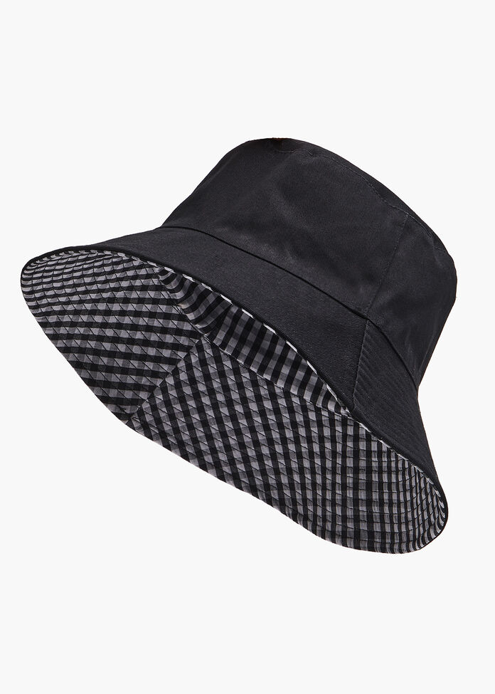 Shop Gingham Reversible Bucket Hat Accessories Taking Shape AU