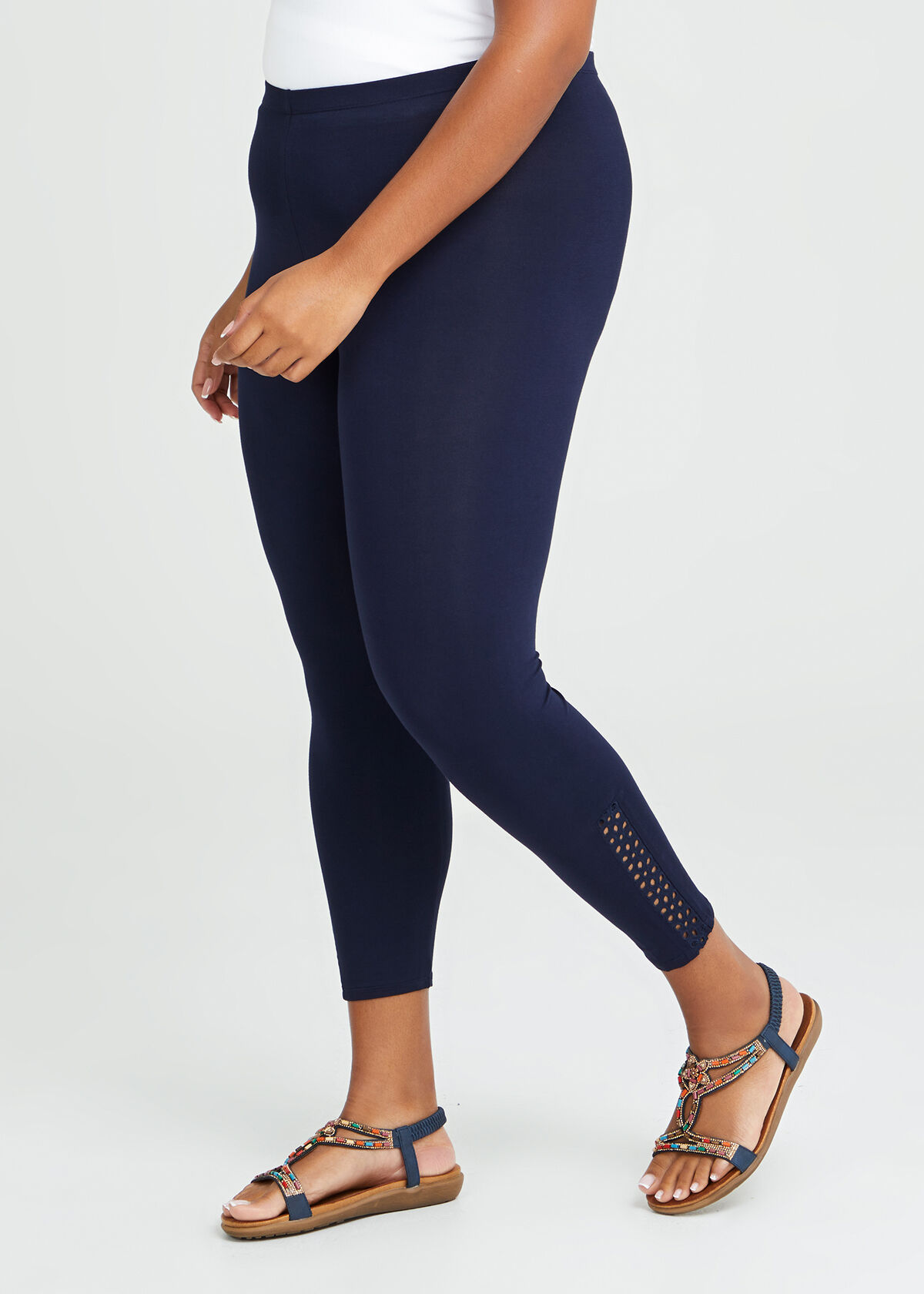Lace insert leggings clearance