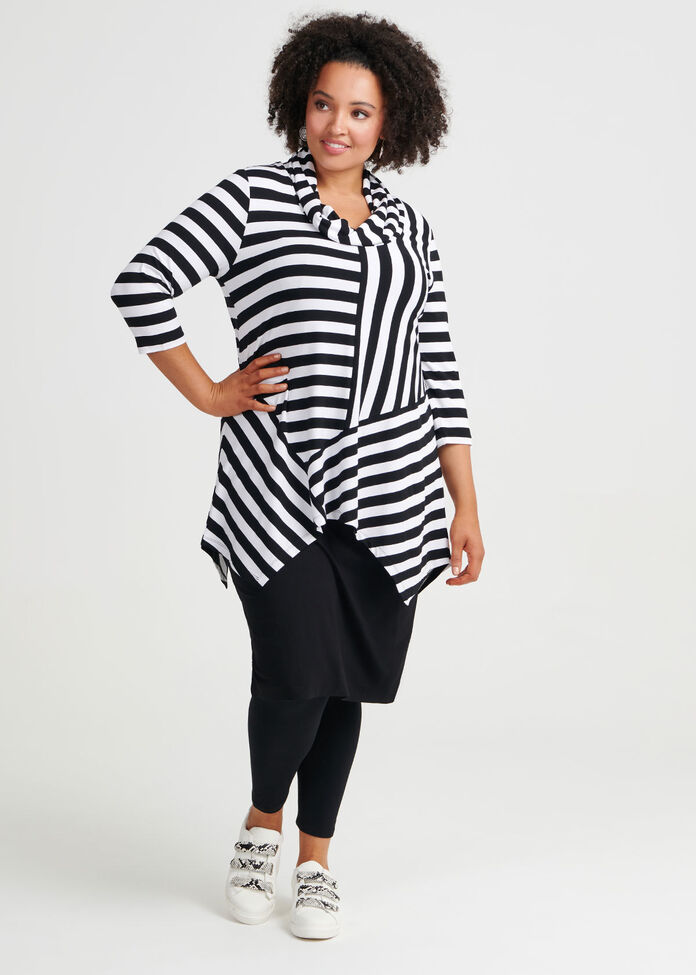Stripe In Time Tunic, , hi-res
