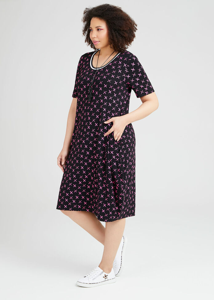 Shop Plus Size Natural Kiss Kiss Dress in Pink Taking Shape AU