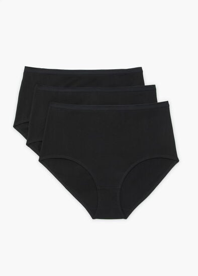 Plus Size 3 Pack Australian Cotton Blend Briefs