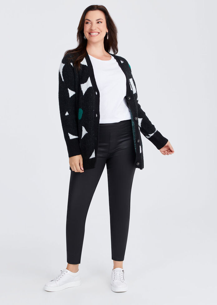 Flower Button Through Cardigan, , hi-res