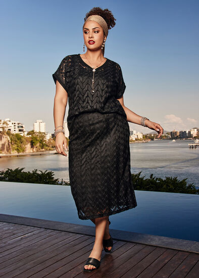 Plus Size Summer Time Crochet Skirt
