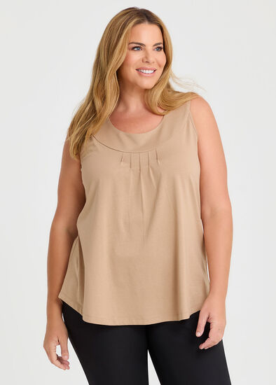 Plus Size Good Earth Australian Cotton Element Tank