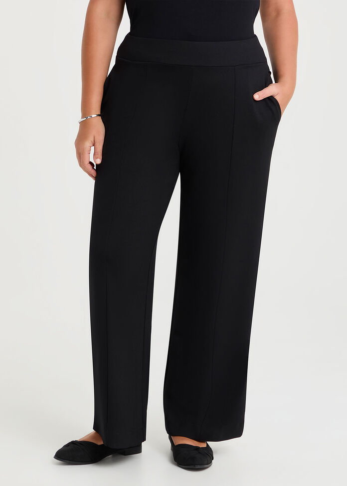 Ponte Harper Wide Leg Pant, , hi-res
