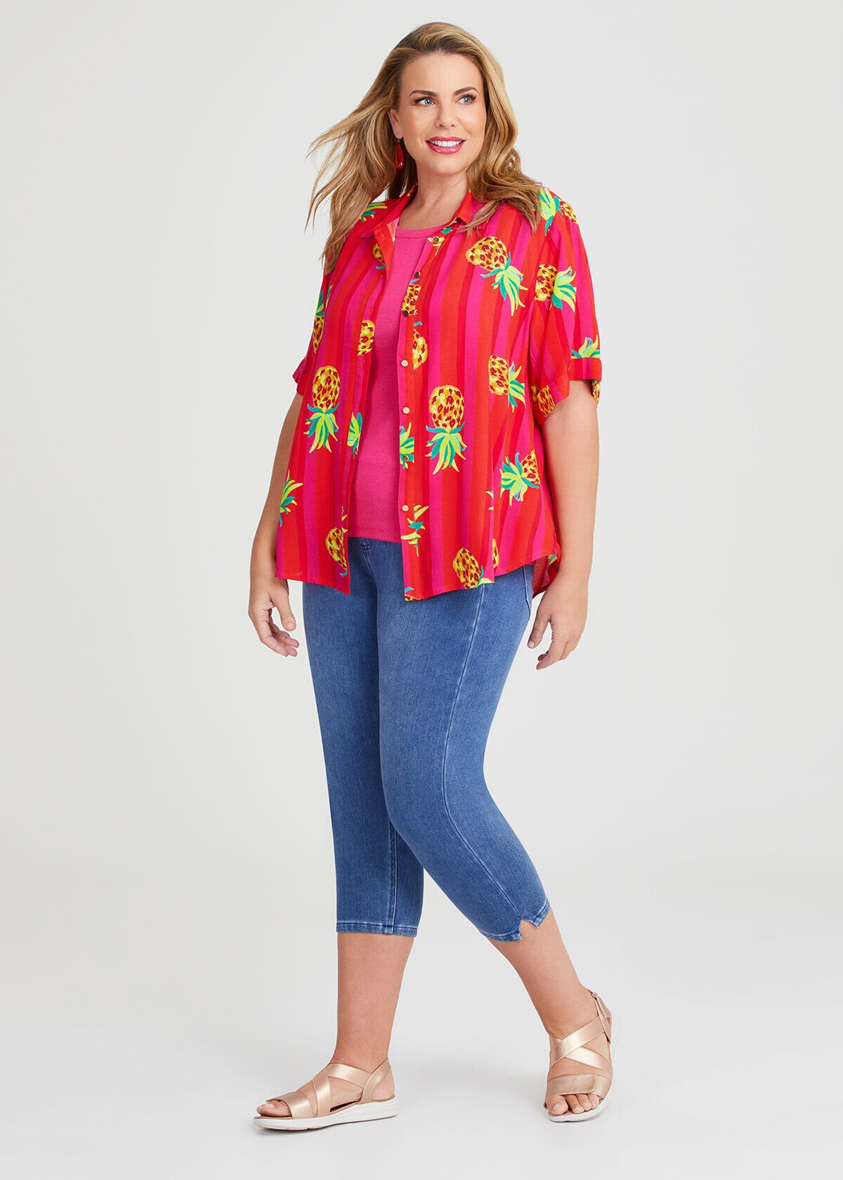 Plus size pineapple shirt clearance