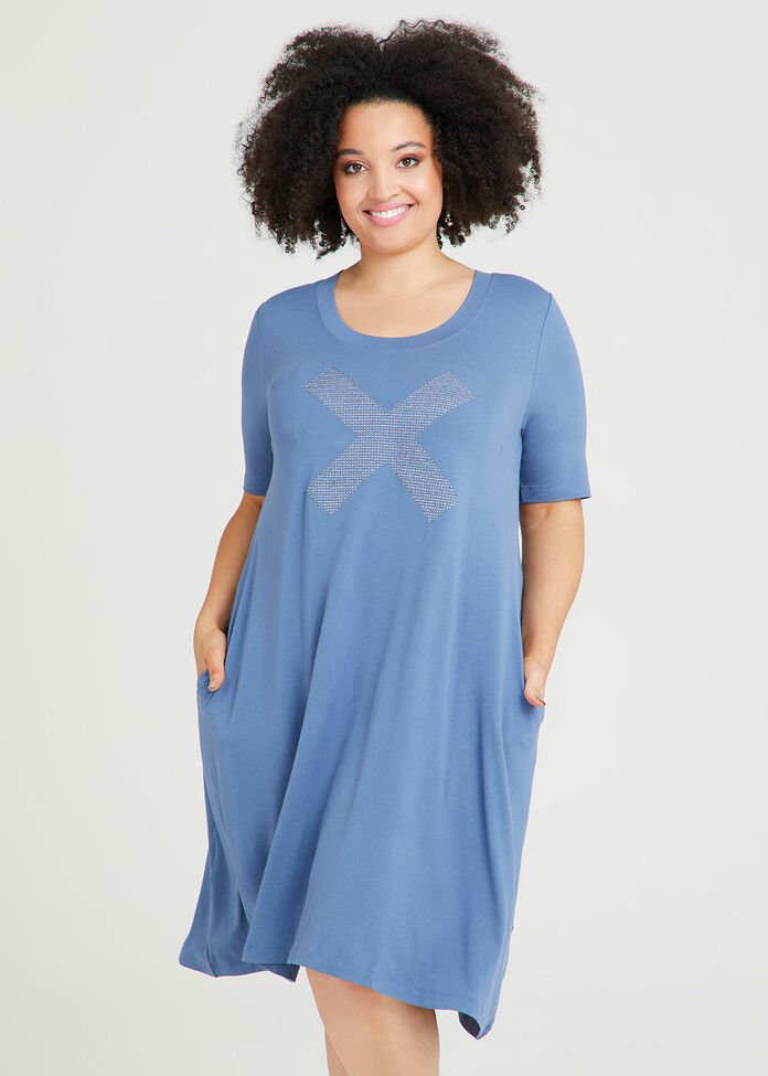 Shop Plus Size Natural Glam Dress in Blue | Taking Shape AU